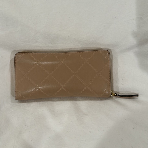 Tory Burch - beige leather wallet - Picture 4 of 5
